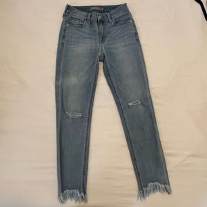 Just USA Skinny Distressed Blue Jeans